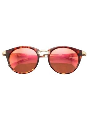 Wildfox Tokyo Tortoise Sunglasses Pink Mirror Lens NWT Retro Chic